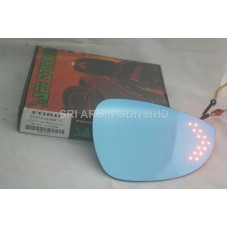 Ford Fiesta 10-15 Blue Side Mirror w LED Signal
